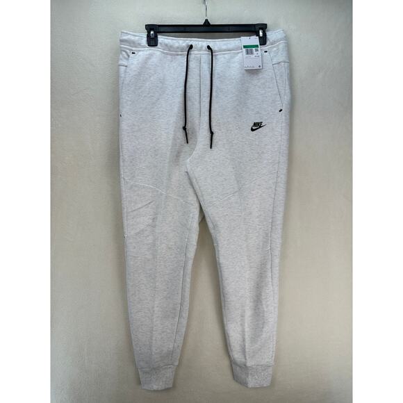 NIKE MEN'S XL TECH FLEECE JOGGER BIRCH HEATHER HV0959-051